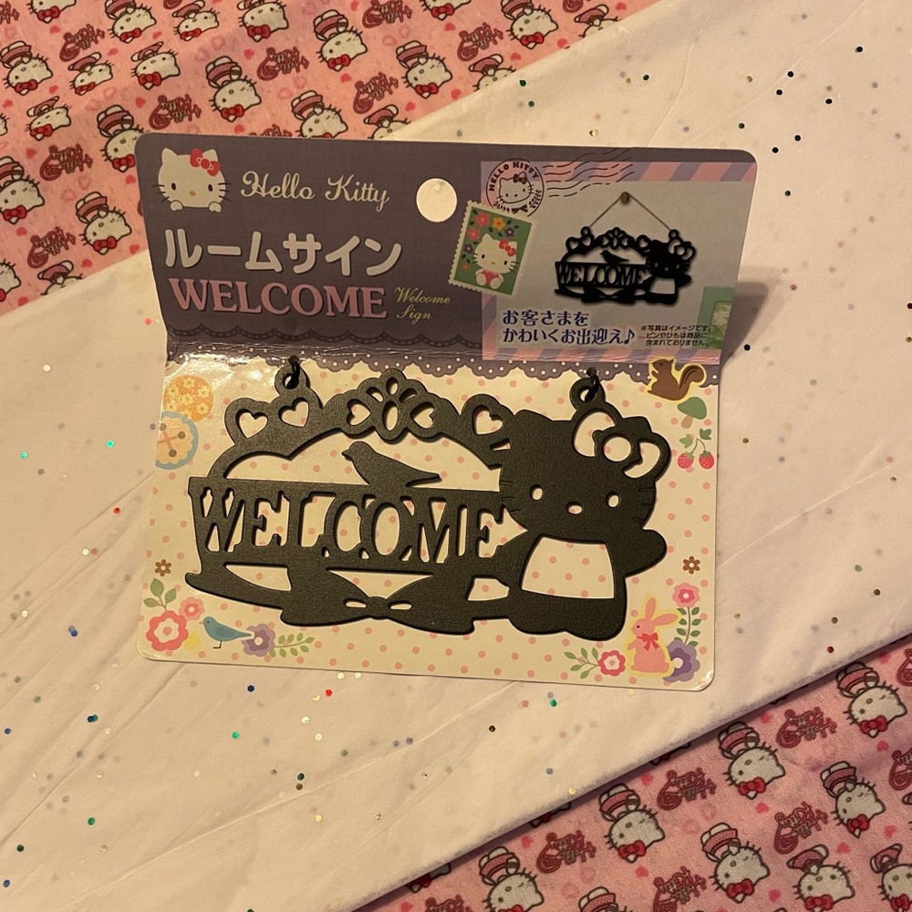 NEW Sanrio Hello Kitty Small Hello Kitty Welcome Sign